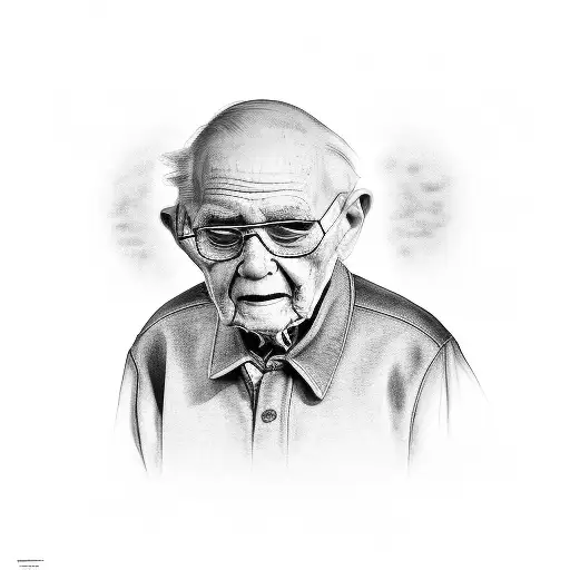 Grandpa Walking With Grandson