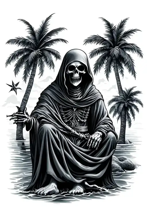 Grim Reaper On Vacaton