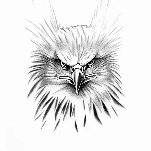 Bald Eagle With Vibrat Forest