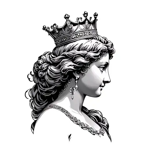Aphrodite Profile With Crown