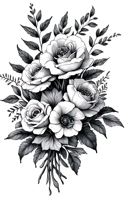 Birth Month Bouquet With March April June July September December