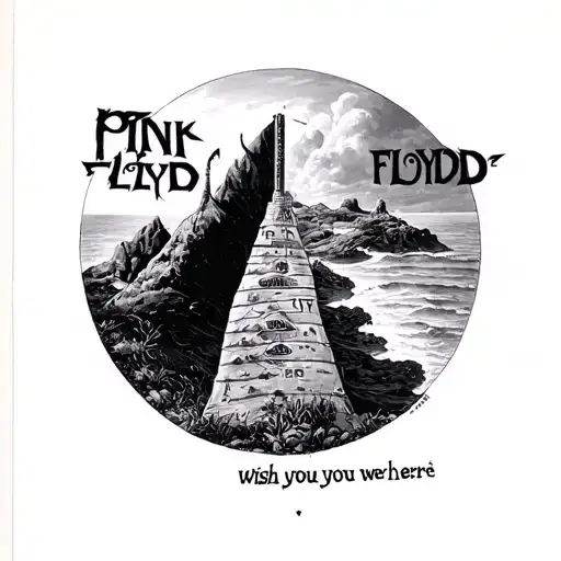 Cover Art From Pink Floyds Wish You Were Here Album