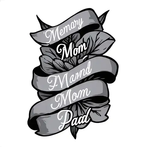 Memory For Mom And Dad Name