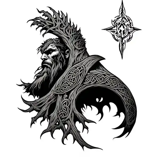 Celtic Tree Of Life Viking Berserker