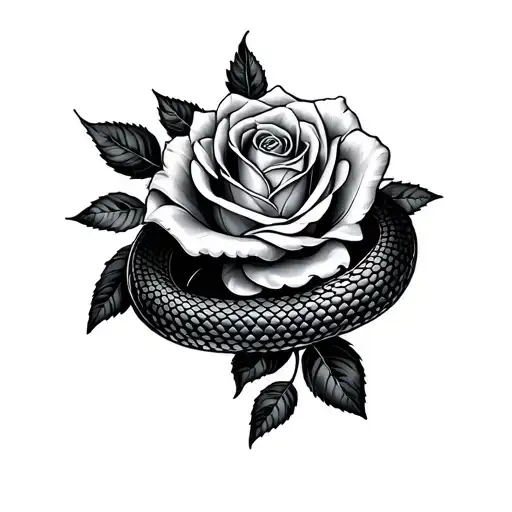 Snake And Rose