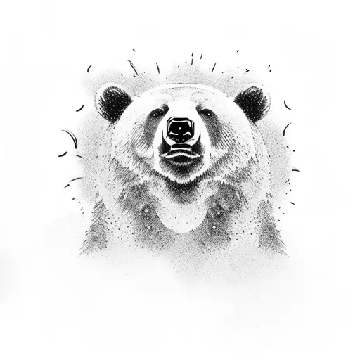 Bear Walking Through Wildfire