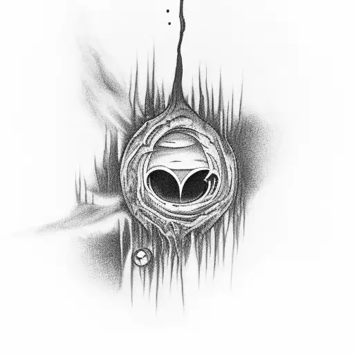 Eerie Pitch Black Hole In The Middle Of The Forest