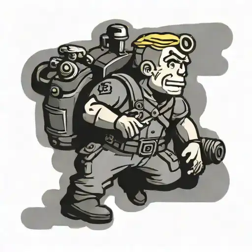 Fallout Vault Boy Us Marine Corps