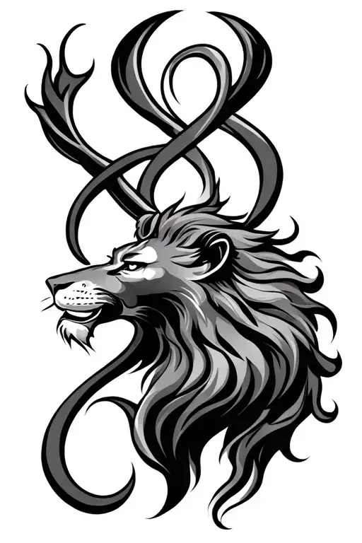 Lion King Infinity Sign Twin Flame
