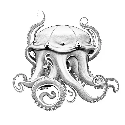 Blink-182 Logo With A Skateboard And An Octopus Tentacle Wrapped Around It