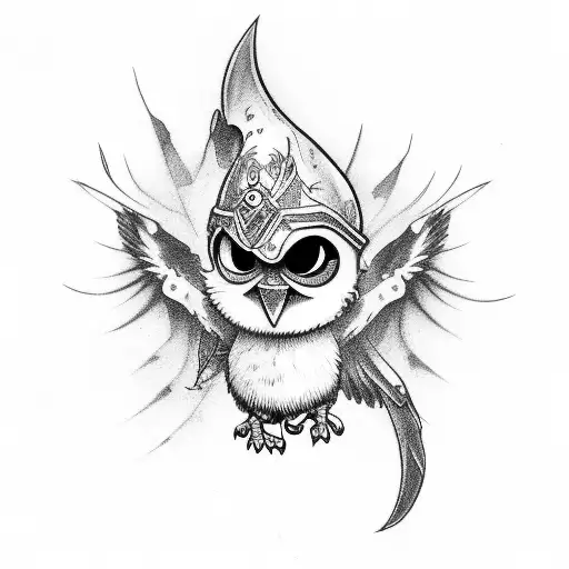 Chibi Crow Drunk Mad