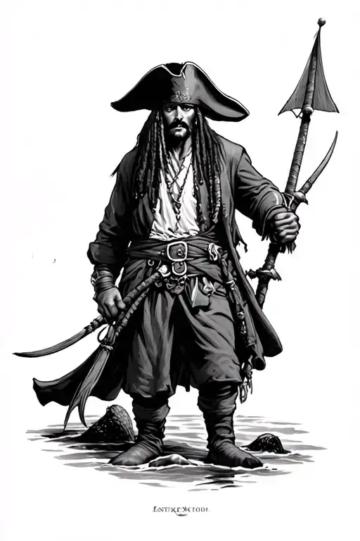 Pirates Of Carribean Black Pearl Jack Sparrow Barbossa