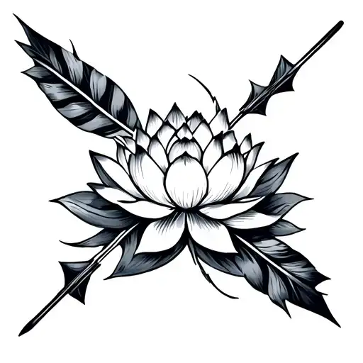 Two Arrows And Lotus
