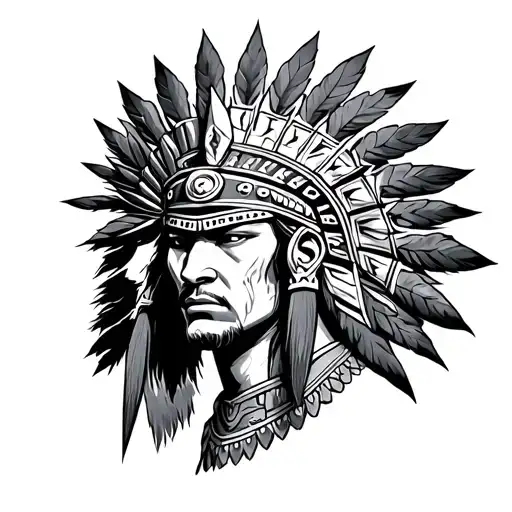 Aztec Warrior Draw Me A