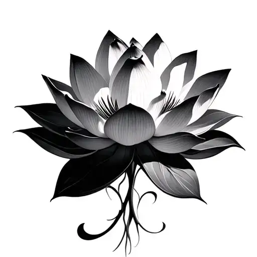 Lotus Flowers Inverted