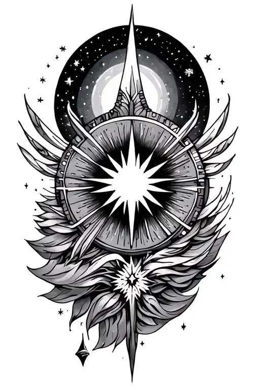 North Star Inspired Design Combining Elements