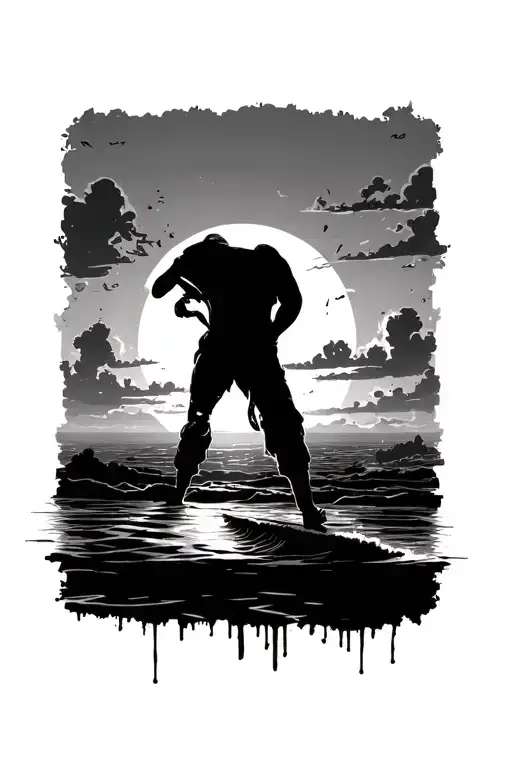 Sunset Being Graffitied