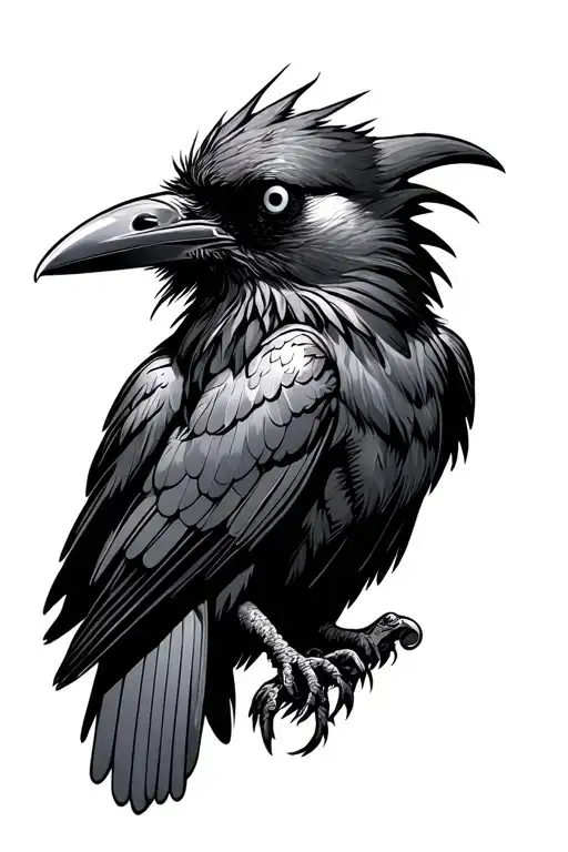 Raven With A Blind Eye