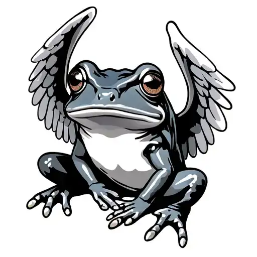 Frog With Angel Wings