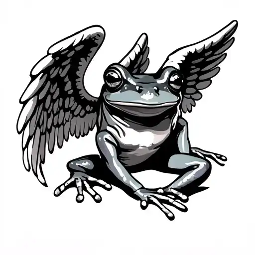 Frog With Angel Wings