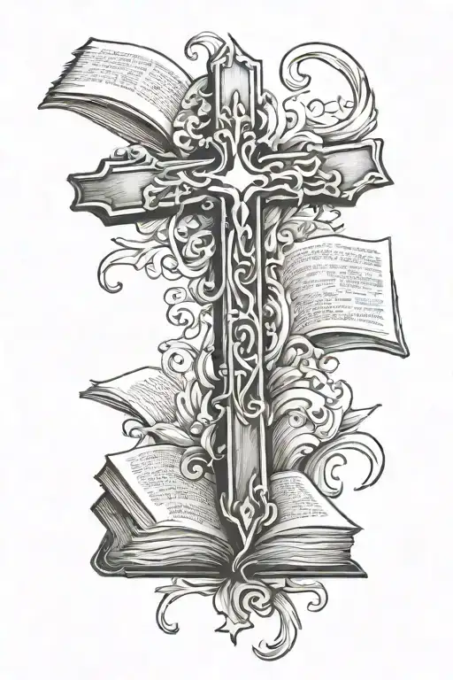 Cross And Bible Scripture