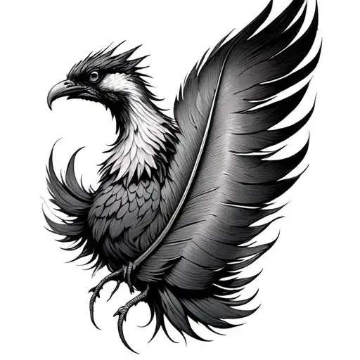 Phoenix's Feather From Ash