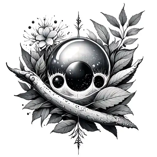 Science And Nature Elements Intertwined