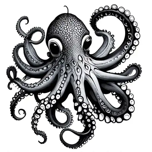 Lace Octopus Wrapping Its Tentacles