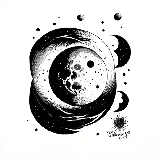 Moon Phase Simple Simple Outline