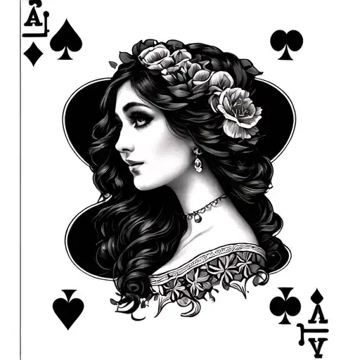 Sister Tattoo Featuring Card Suites