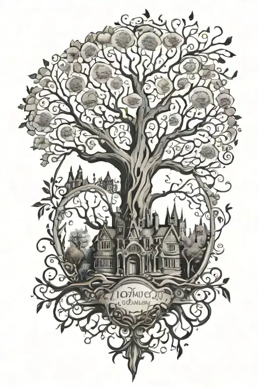 Gothic Family Tree Surrounded
