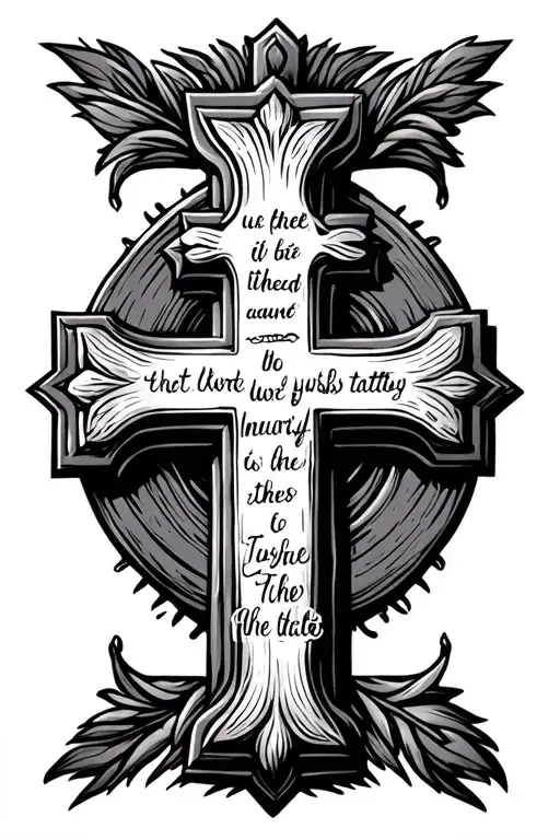 Cross With Bible Verse