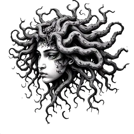 Medusa Head Roots And Vines For Hair