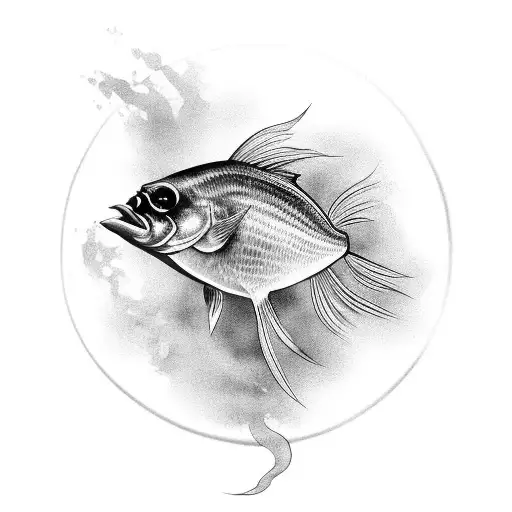 Black Crows And A Fish