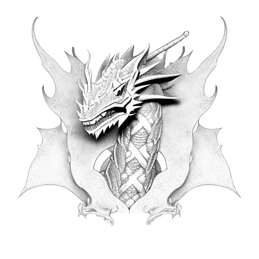 Feminine Whimsical Dragon