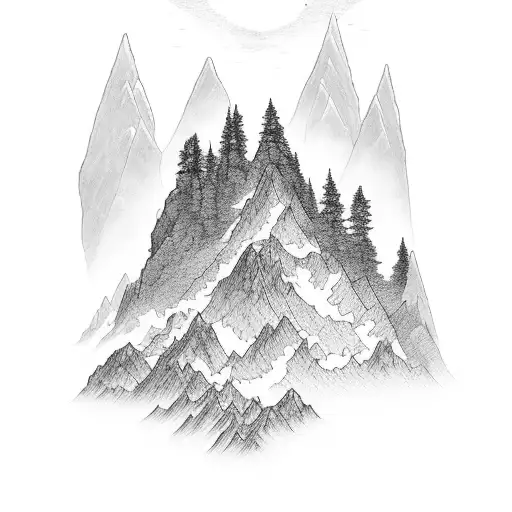 A Serene Mountain Landscape