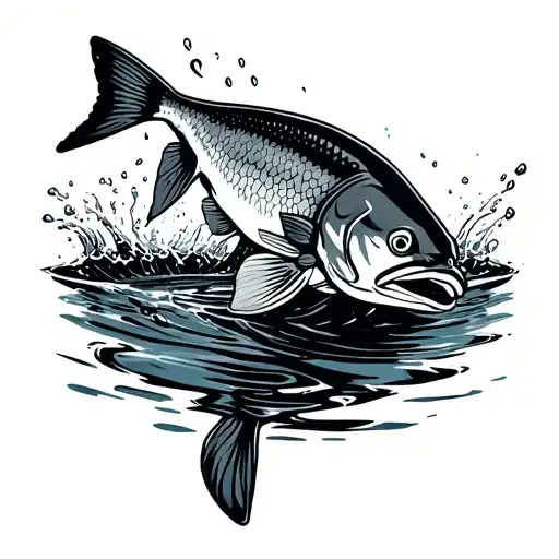 Fish Jumping Out Of Water