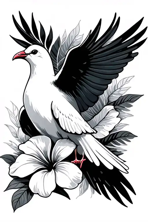 White Dove Hawaiian Flower