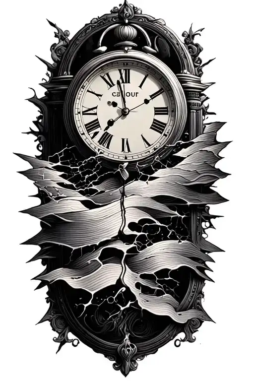 Vintage Clock Broken By Sound Waves