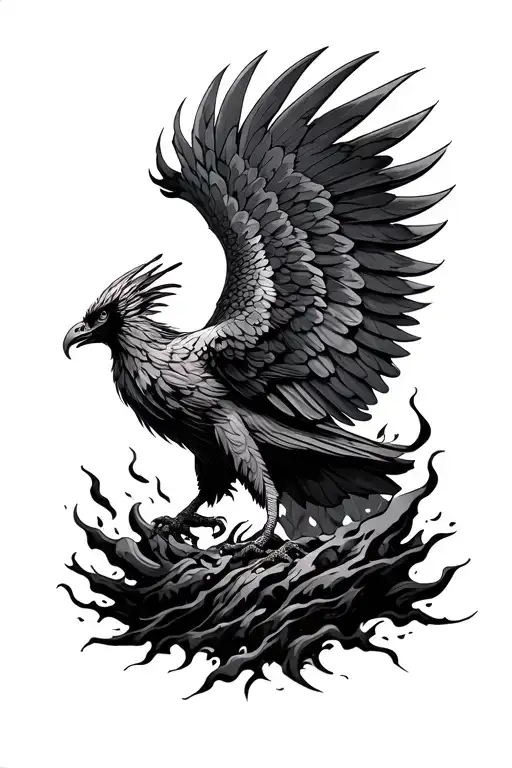 Phoenix Rising From The Ashes