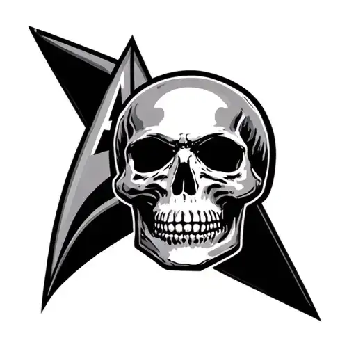 Skull And Star Trek Emblem