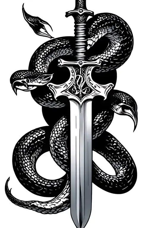 Sword And Snake Wrapped Round In The Blade It Should Also Say Arianna Engraved On The Blade