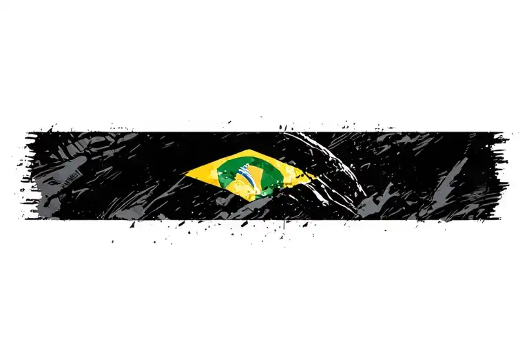 Brazil Carnival Inspired Memories Flag