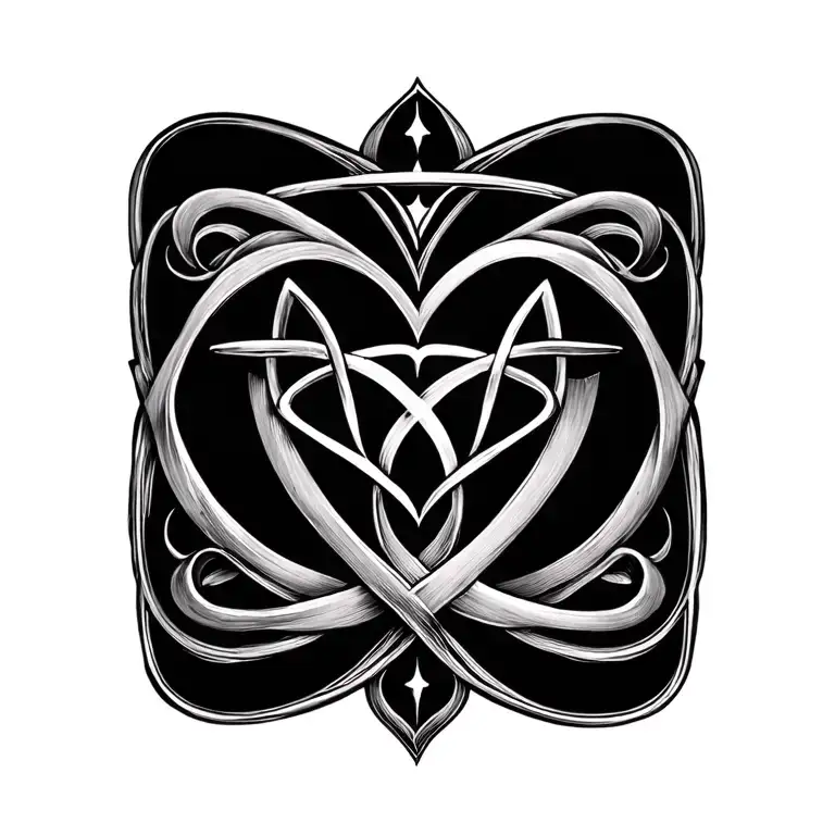 Star And Ifinity Sign And Heart