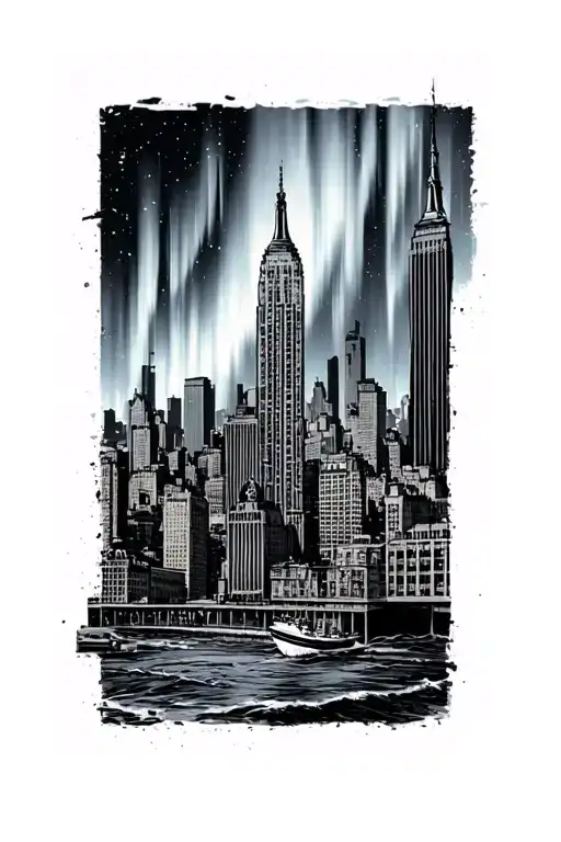 New York City Aurora Borealis