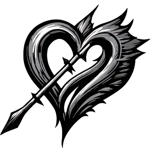 Dart Arrow 2006 Heart Symbol