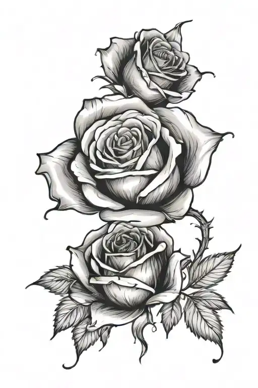 Rose With A Background Of Space