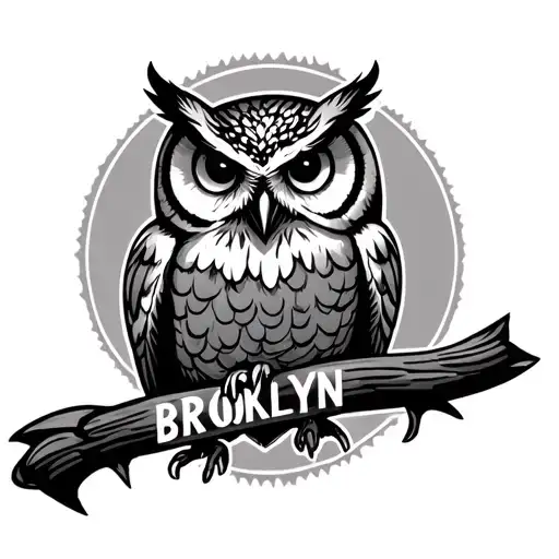 The Name Brooklyn Hidden In An Owl