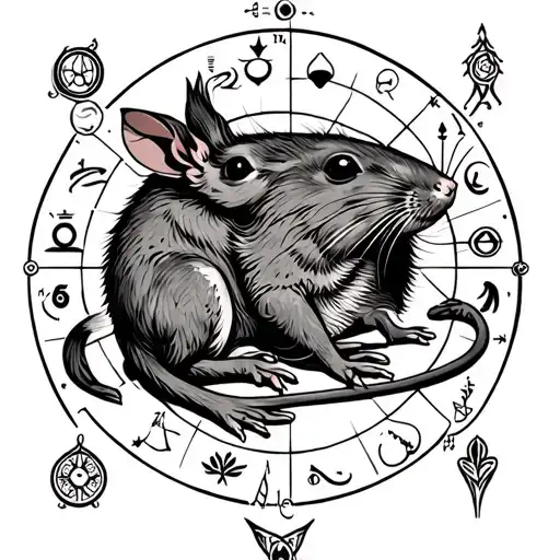 Cancer Rat Astrology Symbols