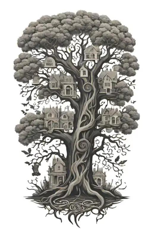 Family Tree Made Entirely Of Intricate